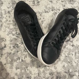 Adidas black mens sneakers lightly worn